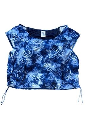 Lands End Palm Print Tankini Top size 26W NWT